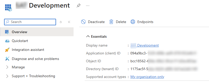 Tenant ID와 Client ID